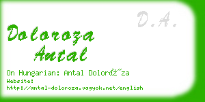 doloroza antal business card